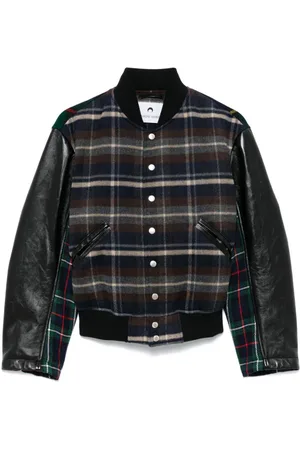 Marine Serre Bomber con motivo tartan