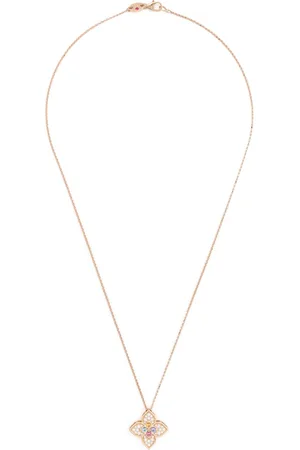 Roberto Coin Collana Princess Flower in oro 18kt con pietre
