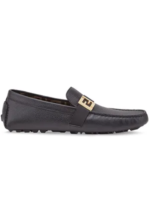Fendi Mocassini con placca logo
