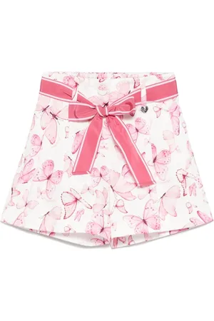 MONNALISA Shorts con stampa farfalla