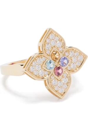 Roberto Coin Anello Venetian Princess in giallo 18kt con pietre