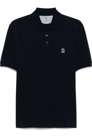 Brunello Cucinelli Polo con ricamo