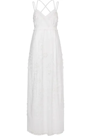 Alberta Ferretti Abito lungo con scollo a V