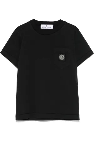 Stone Island T-shirt con applicazione Compass
