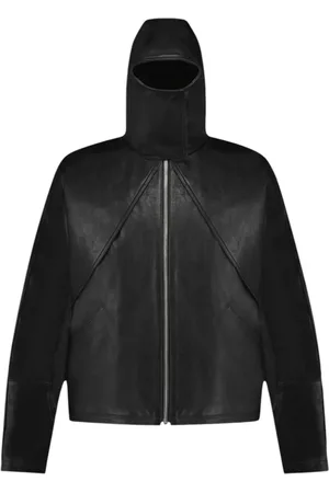 FLÂNEUR Giacca in pelle con passamontagna