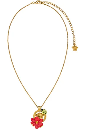 VERSACE Collana con ciondolo Strawberry Garden