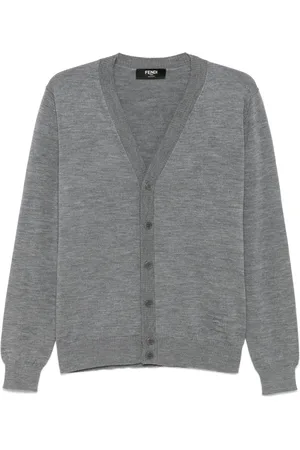 Fendi Cardigan con logo goffrato