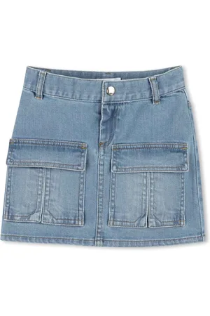 Chloé Gonna denim con applicazione