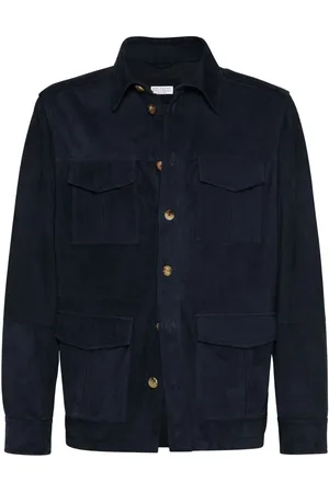 Brunello Cucinelli Giacca-camicia in pelle