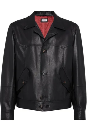 Brunello Cucinelli Giacca in pelle