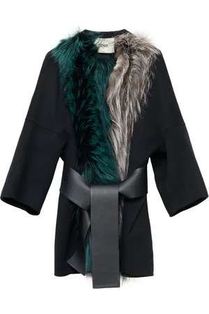 Fendi Cappotto con bordo in pelliccia