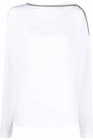 Brunello Cucinelli Blusa con spalle scoperte
