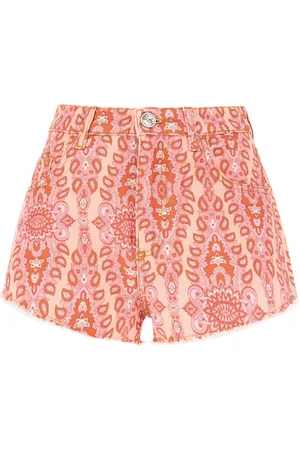 Etro Shorts denim con stampa paisley