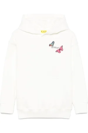 OFF-WHITE Felpa Arrow Butterfly con cappuccio