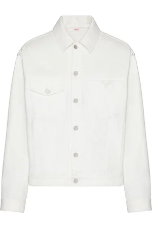 VALENTINO GARAVANI Giacca denim con placca logo