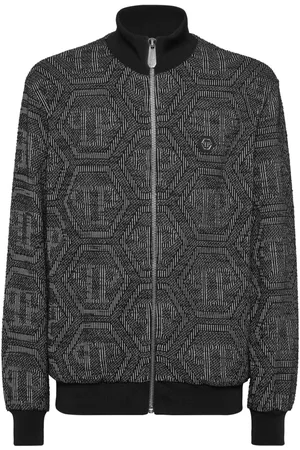 Philipp Plein Bomber con monogramma jacquard