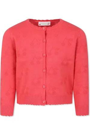 BONPOINT Cardigan con effetto ciliegie jacquard