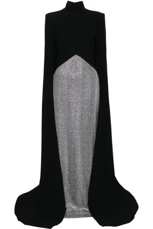JEAN-LOUIS SABAJI Abito lungo con strass