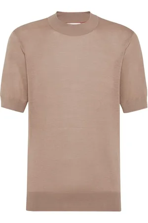 Brunello Cucinelli T-shirt lavorata a maglia