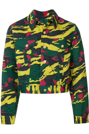 Jean Paul Gaultier Giacca camouflage crop