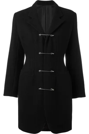 Jean Paul Gaultier Cappotto con spilla decorativa