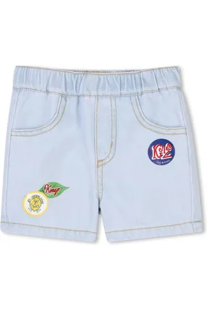 Kenzo Shorts denim con logo