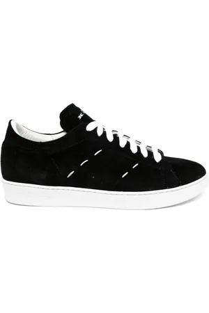 Kiton Sneakers in pelle con cuciture