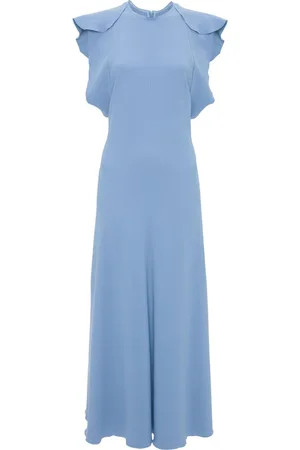 Victoria Beckham Abito midi con maniche ad aletta