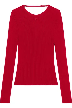 Courrèges Maglione con dettaglio lingerie