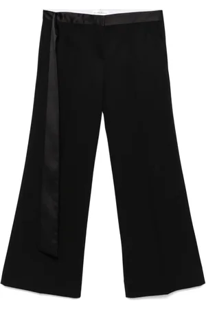 Victoria Beckham Pantaloni sartoriali con vita in raso