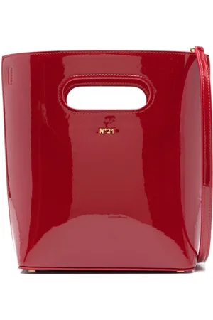 Nº21 Borsa tote piccola con placca logo