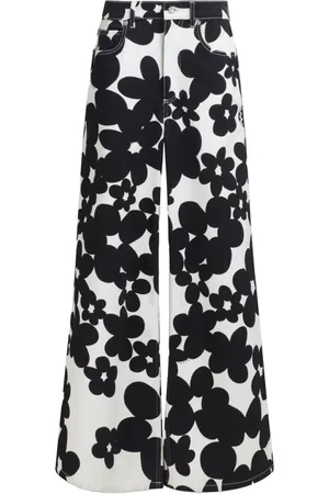 Marni Pantaloni svasati a fiori