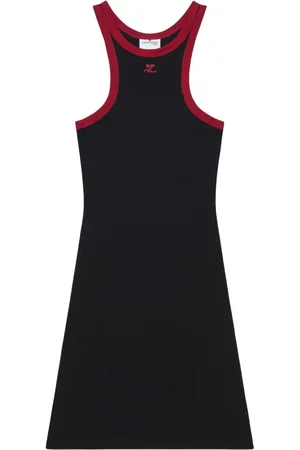 Courrèges Abito in tessuto scuba di cotone