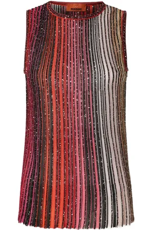 Missoni Canotta a righe con paillettes