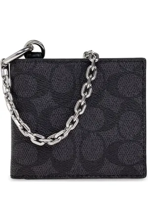 Coach Portafoglio bi-fold con monogramma