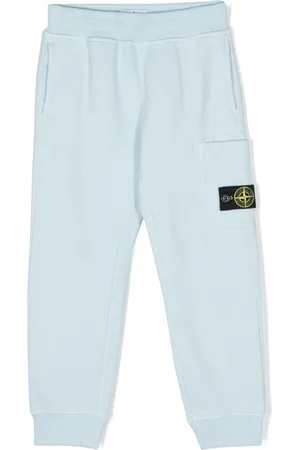 Stone Island Pantaloni sportivi con applicazione Compass