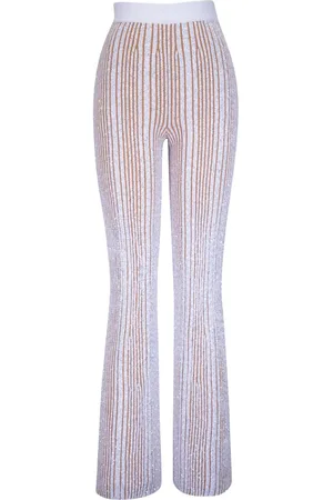Missoni Pantaloni a coste con paillettes