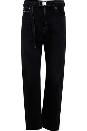 SACAI Jeans dritti con cintura