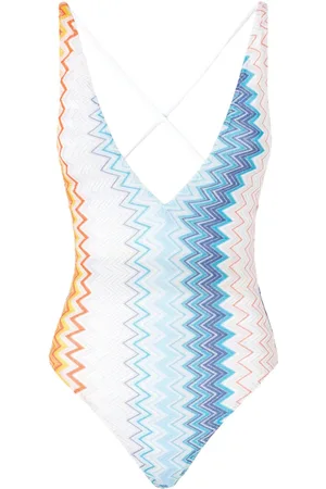 Missoni Costume con motivo a zigzag