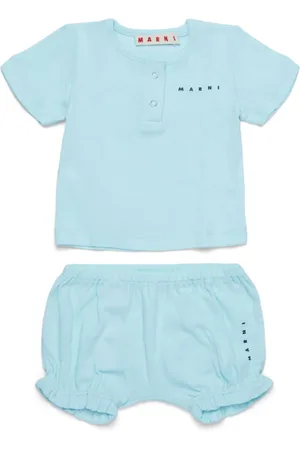 Marni Set top e shorts con stampa