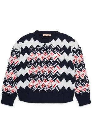 Marni Maglione con logo a intarsi