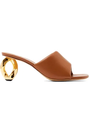 J.W.Anderson Sandali in pelle con tacco a catena 80mm