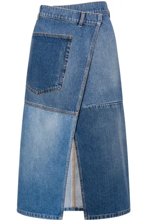 Serafini Gonna denim asimmetrica