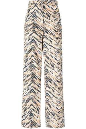 Missoni Pantaloni a palazzo con motivo a zigzag