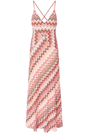 Missoni Abito lungo con motivo a zigzag
