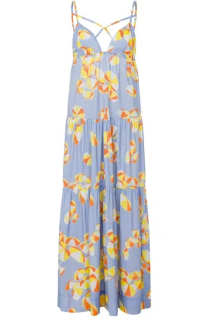 Moschino Abito lungo con stampa grafica