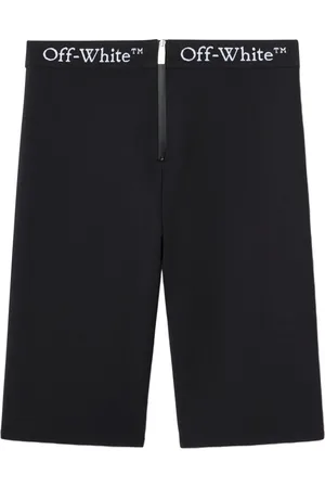 OFF-WHITE Shorts con zip e banda logo