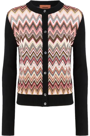 Missoni Cardigan con inserto chevron