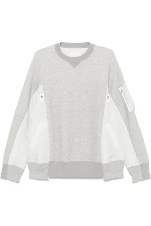 SACAI Felpa con inserti a contrasto