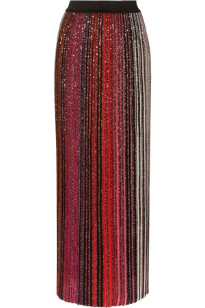 Missoni Gonna lunga a righe con paillettes